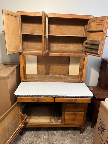 Antique Hoosier Kitchen Cabinet Cover