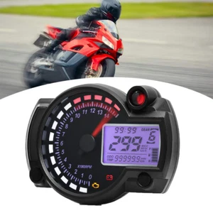 15000 RPM Motorcycle LCD Digital Speedometer Multifunctionele Motorfiets Gauge - Picture 1 of 7
