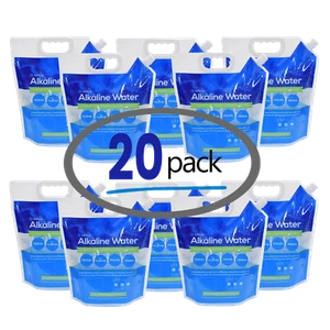Bulk 20 / 50 / 100 PAKs - Water Carry Foldable Bag for Fresh ALKALINE water - Picture 1 of 15