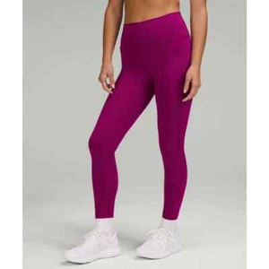 Lululemon Magenta lila Wunderzug Hochhaus enge 25 Zoll Leggings - Größe 8 neu mit Etikett! - Bild 1 von 7