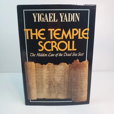 The Temple Scroll By Yigael Yadin 1985 First Edition Hardcover Religious Foto 1 de 4
