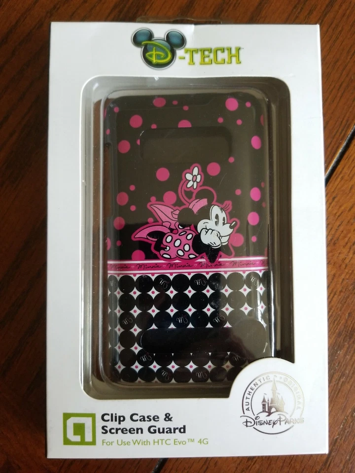 D-Tech MICKEY MINNIE MOUSE Parques Disney Clip Estuche y Protector de Pantalla HTC Evo 4G Foto 1 de 2