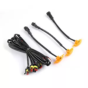 3PCS Amber Lights Front LED Grille Running Lamp For Ford F-150 Raptor Style SUV - Bild 1 von 9