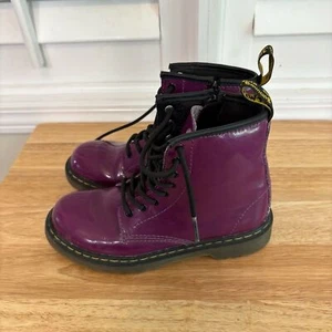 Doc Martens lila Kampfstiefel Größe 2 - Bild 1 von 11