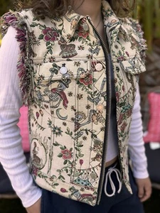 Zadig & Voltaire Kio Deluxe Tapestry Brocade Vest Size Medium - Picture 1 of 11