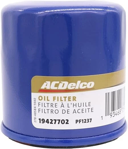 Filtro de aceite de motor de acero inoxidable Acdelco #PF1237 para Nissan Altima (2002-2023) Foto 1 de 1