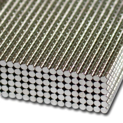 20 KLEINE NEODYM MAGNETE D2x2 mm NdFeB N52 MODELLBAU MINIATUR STARK 280 G - Bild 1 von 2