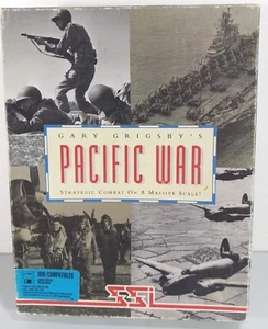 Juego de guerra de computadora SSI Pacific War en muy buen estado completo con caja de 3,5 tarjetas manuales de disco - Imagen 1 de 8