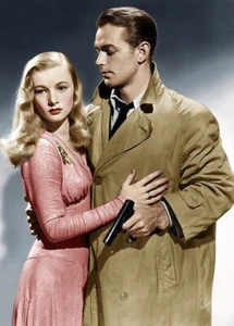 Alan Ladd and Veronica Lake Unsigned 6" x 4" Photo - This Gun for Hire *23 - Picture 1 of 1