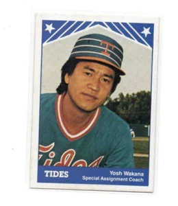 TCMA Tidewater Tides #25 1983 Yosh Wakana entrenador Torahima Japón (liga menor) - Imagen 1 de 2