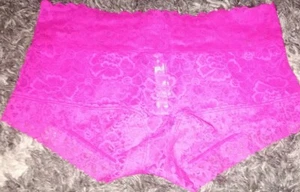 NUEVO Pantalón Corto Victoria’s Secret Encaje TALLA PEQUEÑA FUSHIA  - Imagen 1 de 2