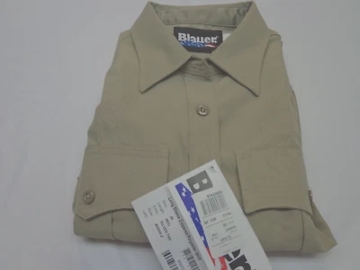 CAMISA AZUL MANGA LARGA CREMALLERA OCULTA POLIÉSTER 8600W-Z MUJER BRONCEADO 38 REG NUEVA Foto 1 de 4