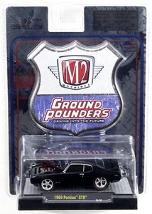 M2 Machines 1969 Pontiac GTO Ground Pounders Series 81161 10-28 NRFP schwarz 1:64 - Bild 1 von 4