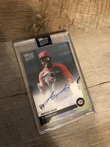 2020 Topps Now ARISTIDES AQUINO Road To Opening Day Auto Card /99 OD-319A REDS - Picture 1 of 4