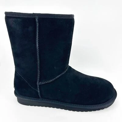 Botas cortas Koolaburra by UGG Koola negras de gamuza de piel sintética para mujer Foto 1 de 4