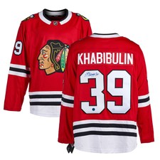 Nikolai Khabibulin Chicago Blackhawks Autographed Fanatics Jersey