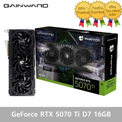 GAINWARD GeForce RTX 5070 Ti Phantom D7 16GB Gaming Graphics Card - Image 1 of 4
