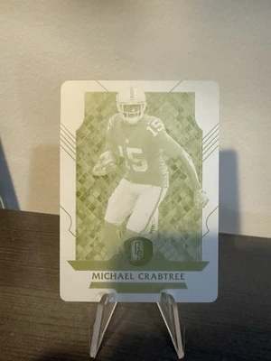 2017 Panini Plates & Patches Gold Standard Michael Crabtree Printing Plate 1/1 - Image 1 of 2