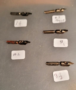 Calligraphy Of Quality WILLIAM MITCHELL Pedigree Round Hand Pen Nibs Set Of 6 - Picture 1 of 10