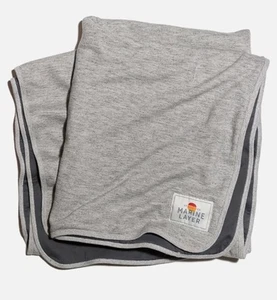 Neu mit Etikett Marine Lagenlook Signature gefütterte Decke in meliertem Grau/Asphalt 128258 - Bild 1 von 6