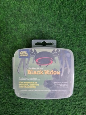 SOFTSPIKES 24 Black Widow Golf Spikes / Cleats (Black, Large Plastic Thread) - Image 1 of 3