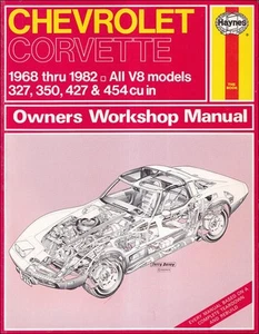Manual De Taller Vintage De Reparación Para Propietarios De Corvette 1968-1982 - Imagen 1 de 7