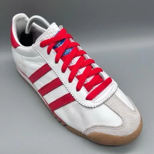 2019 Adidas Originals Vienna White Red Leather EE4955 Mens Uk 8 Casuals Terraces - Picture 1 of 10