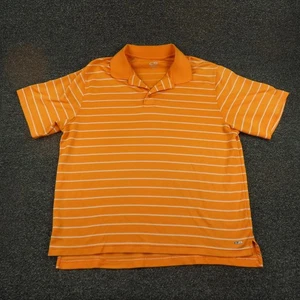 Champion Poloshirt Herren XL orange gestreift Duo Dry Golf Performance atmungsaktiv - Bild 1 von 8