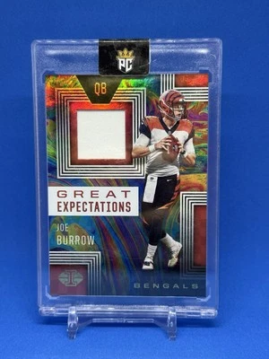 2020 Panini Illusions - COLOR MATCH 🔥 Rookie Relics Joe Burrow #GE1 (MEM, RC) - Image 1 of 2