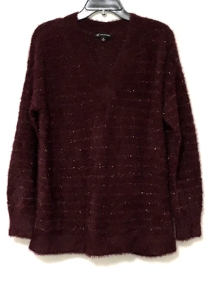 Suéter Pullover Pestañas Hilo Dorado Puerto M Puerto INC International Concepts Para Mujer Foto 1 de 4