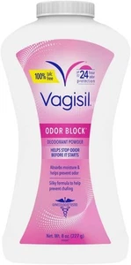 Vagisil Odor Block Deodorant Powder for Women, Helps to 8 Ounce (Pack of 1)  - Picture 1 of 5