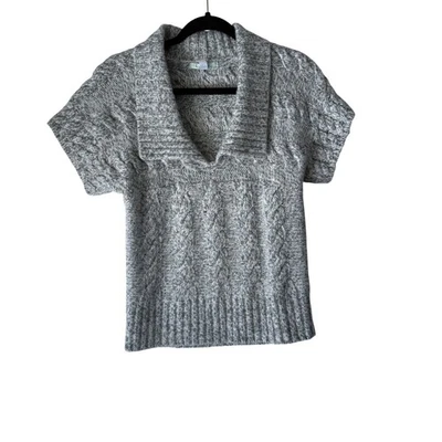 Anthropologie кимчи синий кабель трикотажа серый свитер Sm опрятный Gilmore девочек - Изображение 1 из 4