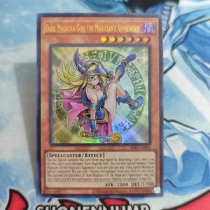 Yugioh Asian English Dark Magician Girl The Magicians's Apprentice ALIN-AE004 UR - Picture 1 of 1
