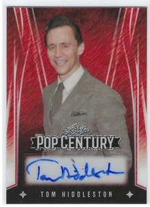 Tom Hiddleston 2025 Leaf Pop Century Metal Diagonal Shimmer Red #BA-TH2 1/1 - Bild 1 von 2