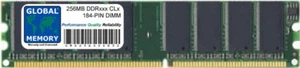 256MB DDR 266MHz PC2100 184-PIN DIMM MEMORY RAM FOR DESKTOPS/PCs/MOTHERBOARDS - Picture 1 of 1