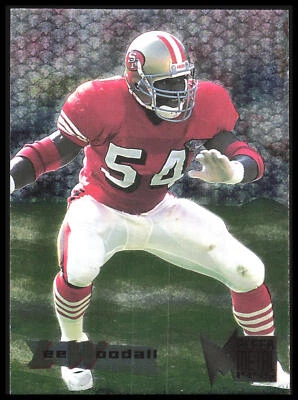 1995 Fleer Metal Lee Woodall # 177 RC San Francisco 49ers 7P - Image 1 of 2