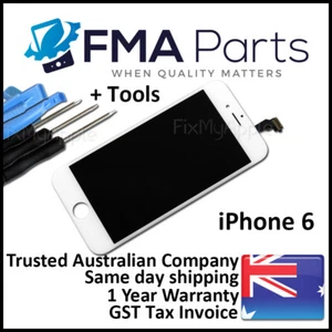 iPhone 6 White Front Glass Touch Screen Digitizer LCD Assembly Replacement Tools - Picture 1 of 4