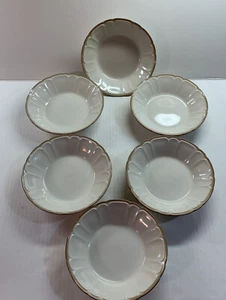 6 Renaissance Brown Soup Salad Bowls Made in Japan  8” - Picture 1 of 11