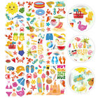 Summer Window Clings - 9 Sheets Tropical Party Decals