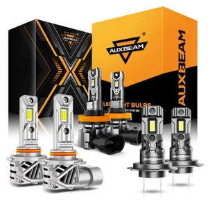AUXBEAM Canbus LED Headlight High Low Fog 6500K For Mitsubishi Outlander 2014-20 - Picture 1 of 12