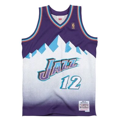Camiseta para hombre Mitchell & Ness NBA Swingman Road Jazz 96 John Stockton Foto 1 de 3