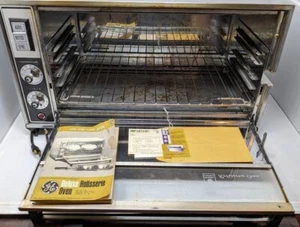 Vintage GE 23R30 Electric Broiler Rotisserie Combo Oven w/ Manual R-30 *read* - Picture 1 of 17