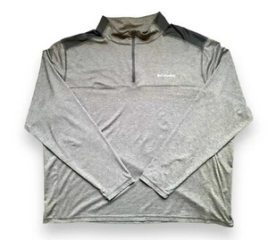 Maglione uomo Columbia Omni-Wick taglie forti 1/4 zip taglia 2XL nuovo senza etichette - Foto 1 di 4