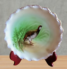 Hand Painted Limoges Quail Game Bird 9" Plate Collectible Porcelain Dish