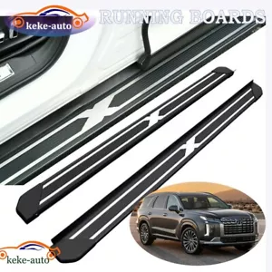 Running Board Side Step Pedals Nerf Bar Fit for Hyundai Palisade 2020-2023 - Imagen 1 de 6