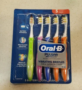 Oral-B Pulsar Pro-Health Battery Powered Toothbrush soft Bristle 5-pack - Picture 1 of 2