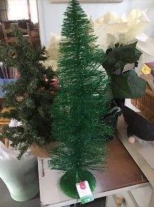 Grün Glitzer Weihnachtsbäume 18" hoch Neu - Bild 1 von 3