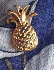 pineapple pin gold pineapple pin hospitality pin lapel pin 3/4" tall