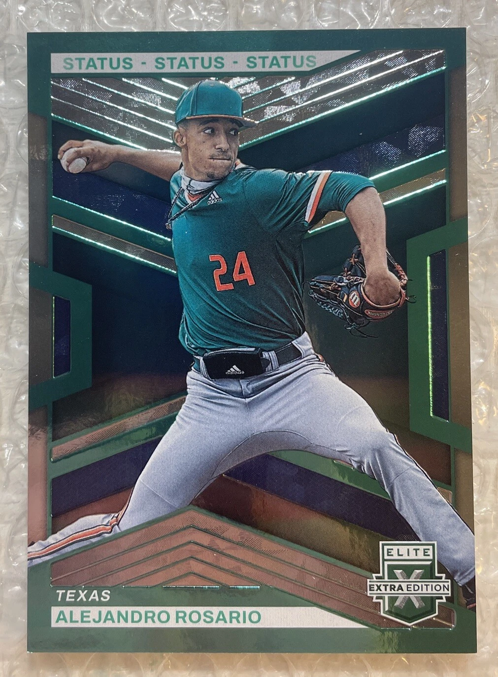 2023 Elite Extra Edition #137 Alejandro Rosario GREEN STATUS PROSPECT /499