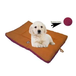 Pet Life PB1OPKMD Medium Eco-Paw Reversible Pet Bed - Hot Pink and Orange - Picture 1 of 1
